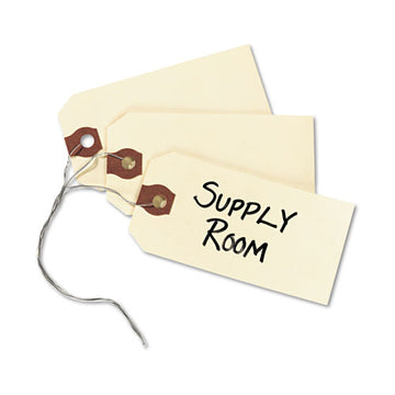 Avery® Double Wired Shipping Tags, 11.5 Pt. Stock, 3.75 X 1.88, Manila, 1,000-box freeshipping - TVN Wholesale